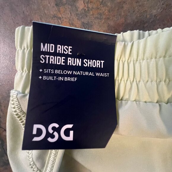 DSG Mid Rise Stride Run‎ Girl Shorts,  2XS, Light green - Picture 5 of 9